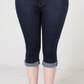 DARK BLUE CAPRIS PLUS SIZE-WSP/7.00-PKG/12-SIZE/14x3.16x3.18x2.20x2.22.24