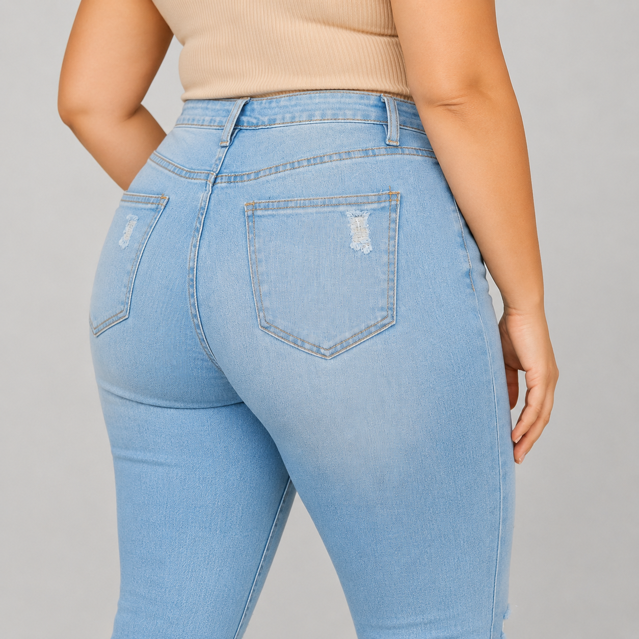 PLUS SIZE-SKINNY-LIGHT